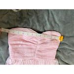 Lulus NWOT Size XS Seriously Sensational Light Pink Strapless Tiered Maxi Dress Photo 4