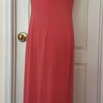 Handmade New  Woman’s 100% Viscose Orange Long Dress, Sz S/M Photo 4