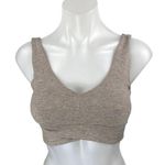 Carbon38 Pink Nude Heather Sleeveless V Neck Yoga Athletic Sports Bra Crop Top S Photo 0