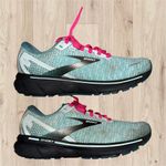 Brooks  Ghost 14 Womens 7.5B Shoes Blue Teal Pink Running Sneaker Gym 1203561B141 Photo 2