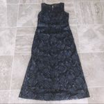 Ellen Tracy  Gown Lace Maxi Dress Navy Plus Size 16 Photo 8