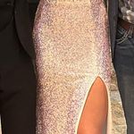 JC Penny Sparkly Prom Dress Iridescent Photo 1