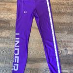 Under Armour HeatGear No-Slip Waistband Full-Length Purple Leggings Size Small Photo 7