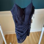 Blondie Nites  Juniors Size 11 navy corset dress Photo 3
