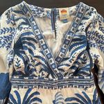 Farm Rio  Anthropologie Long Sleeve Printed Romper Nautical Cottagecore Boho Sm Photo 4