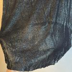 Bar III NEW!  SMALL Black Silver Gold Metallic Iridescent Long Sleeve Slinky Top Photo 9