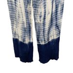 Dizzylizzy  Blue & White Tie Dye Wide Leg Pants Size Large Photo 1