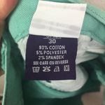 VIOGOLD Teal Cutoff Jean Shorts Size 30 Green Photo 3