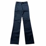 Alice + Olivia  Black Satin Flare Leg Pants Photo 1