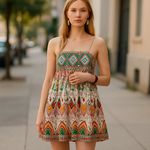 ZARA NWOT   WOMAN STRAPY EMBROIDERED SHORT DRESS. 6895/240 Photo 1