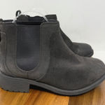 UGG  Chelsea Boots Suede Ankle Pull On Lug Sole Casual Black Size 7 Photo 0
