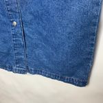 Tommy Hilfiger Jean Skirt Straight Sz 10 Snap Front Midi Length Photo 4
