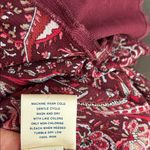 Old Navy  Maroon Paisley V-Neck Long Sleeve Mesh Top Lettuce Edge Photo 7