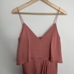 Shona joy Luxe Cocktail Frill Midi Dress Rose Women's US 4 Small Photo 7