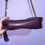 Michael Kors Ginny Grommeted Leather Mini Crossbody Bag Matching Wallet Damson Photo 6
