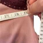 embroidered pink and burgundy peasant top blouse Size M Photo 4