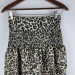 Walter Baker NEW  Tiered Ruffle Skirt Dusty Olive Leopard Print Size 4 Photo 1