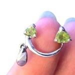 Peora Peridot Sterling Silver Necklace Pendant Green Photo 14