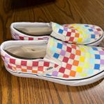 Vans Classic Rainbow Slip-On Checkerboard Photo 0