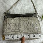 Coach y2k Silver Gray Signature Canvas Mini Purse / Wristlet Photo 11