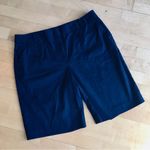 Talbots  Cotton Bermuda Shorts, Navy Blue, Size 14 (Inseam 10.5 in) Photo 1