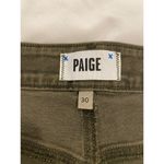 Paige  High Rise Anessa Wide Leg Ankle Jeans Vintage Mossy Green Women's Size 30 Photo 3