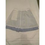 J.Crew Linen Palm Print Mini Skirt Blue Size 4P Photo 6