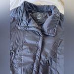 Gap  Women’s Black Moto Style Full-Zip Puffer Jacket SIZE M Photo 3