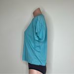 The Comfy And Ready Crop Tee in Aqua Photo 3