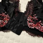 Wacoal  34DD Embrace Lace Black Pink Red Floral Bra Underwire Unlined 65191 Photo 8