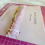 Be loved rose quartz semi precious stone bracelets Pink Photo 2