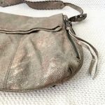 Aimee Kestenberg Bali Double Entry Tan Shimmer Iridescent Metallic Shoulder Bag Photo 9