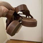 Everlane dark brown leather buckle strap sandals size US 7 Photo 6