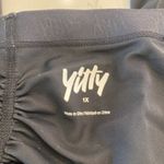 YITTY NWT  Spotlight Ruched‎ Leggings Black Sparkles Size 1X Photo 8