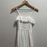 Aritzia Coastal cowgirl  white linen smocked maxi dress summer vacation XS NWT Photo 5