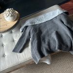 ZARA Knit Oversized Grey Two Toned Grey Comfy Cardigan Size Small Photo 5