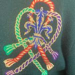 Doncaster Vintage  navy & green color lock sweater Photo 5