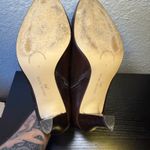 Brooks Brothers  Womens Brown Leather Pointed‎ Ankle Boot Heel Buckle Size 7 Zip Photo 9