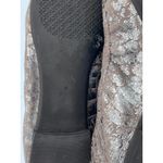 Tory Burch  Ballet Flats Gold Snake Print Logo‎ Medallion Shoes Size 8 Slip On Photo 6