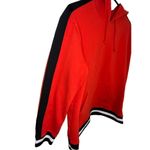 PacSun Red Hoodie With Black and White Striped Trim Photo 1