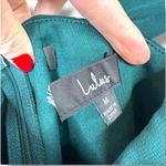 Lulus  NWOT Radiant Charisma Emerald Chiffon Ruched Tie-Strap Maxi Dress Medium Photo 8