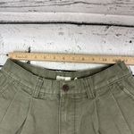 Gap  Olive Green Cargo Shorts Womens [Size 28] Pleated High‎ Rise Vintage Style Photo 3