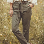 J.Crew Pants Womens 4 Olive Green City Fit Drawstring Waist Casual Style 37900 Photo 0