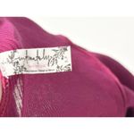 Free People Intimately Womens Lettuce Edge Long Sleeve Top Berry Purple Sz Small Photo 1