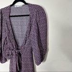 ZARA  Wrap Waist Floral Print Puff Long Sleeve Romper Photo 3