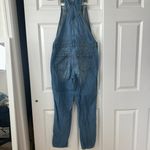American Rag Cie Denim Overalls Floral Embroidery Photo 2