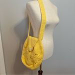 Handmade Butter Yellow Crochet Knit Bag Photo 2