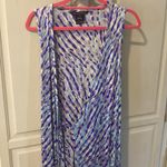 French Connection  Blue Diah sleeveless Wrap Midi Dress Photo 4