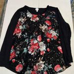 Dress Barn floral sequins top women’s size XL Photo 0