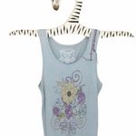 new Project e Vintage ❃ Floral Graphic Tank ❃ Baby Blue with Embroidery ❃ Large Photo 7